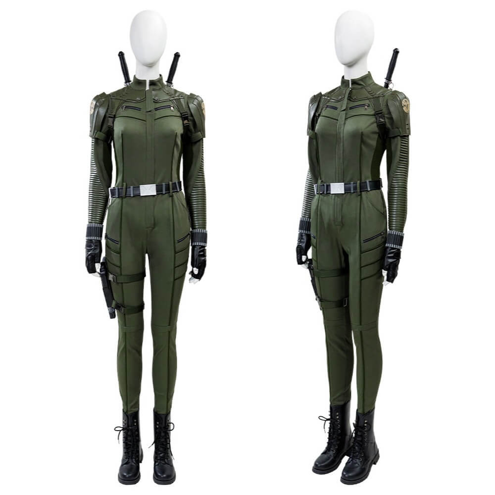 Thunderbolts Black Widow Costume Superhero Yelena Belova Halloween Cosplay Jumpsuit Takerlama
