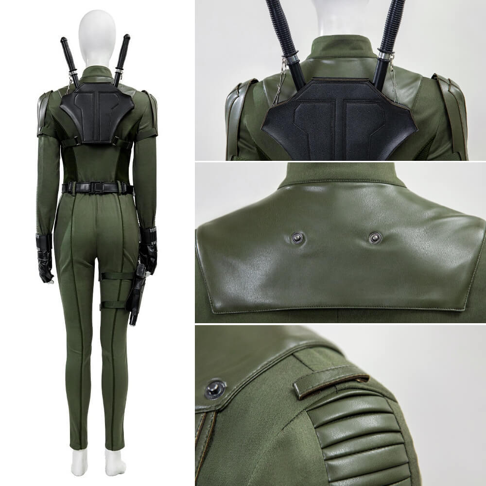 Thunderbolts Black Widow Costume Superhero Yelena Belova Halloween Cosplay Jumpsuit Takerlama
