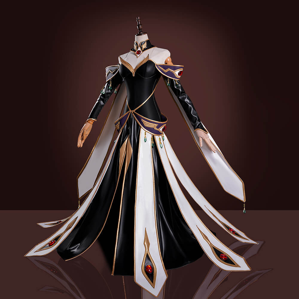 Code Geass C.C. Empress Fancy Dress Lelouch of the Rebellion Britannian Cosplay Costume Takerlama