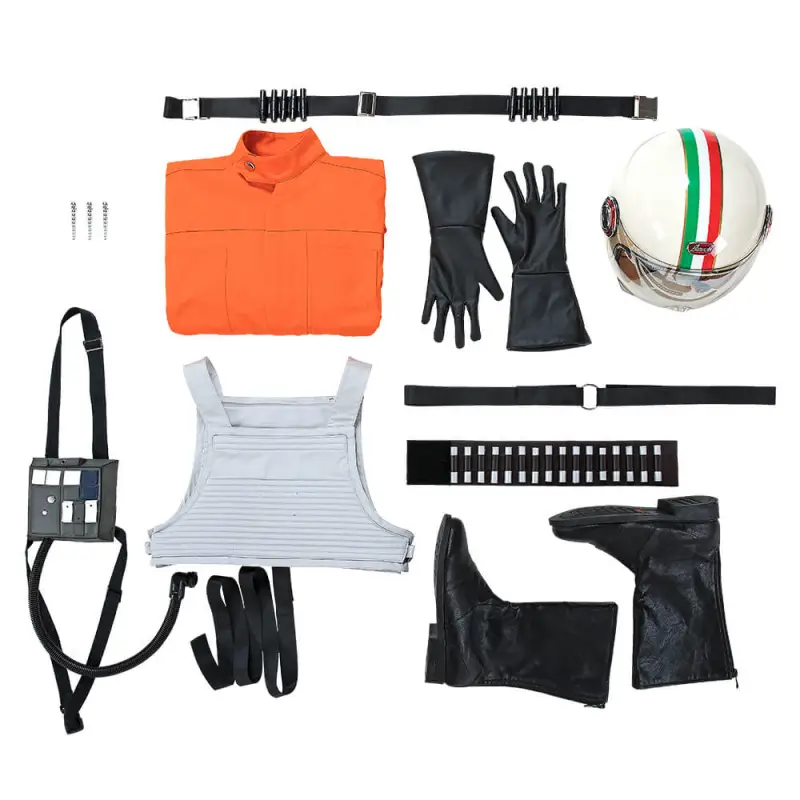Star Wars Squadrons Pilot Cosplay Costumes Fighter Flight Suit Orange Uniform Deluxe Takerlama