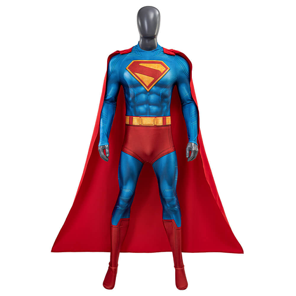 New Superman Legacy Clark Kent Cosplay Costume DC Movie Superhero 3D Print Halloween Jumpsuit Takerlama