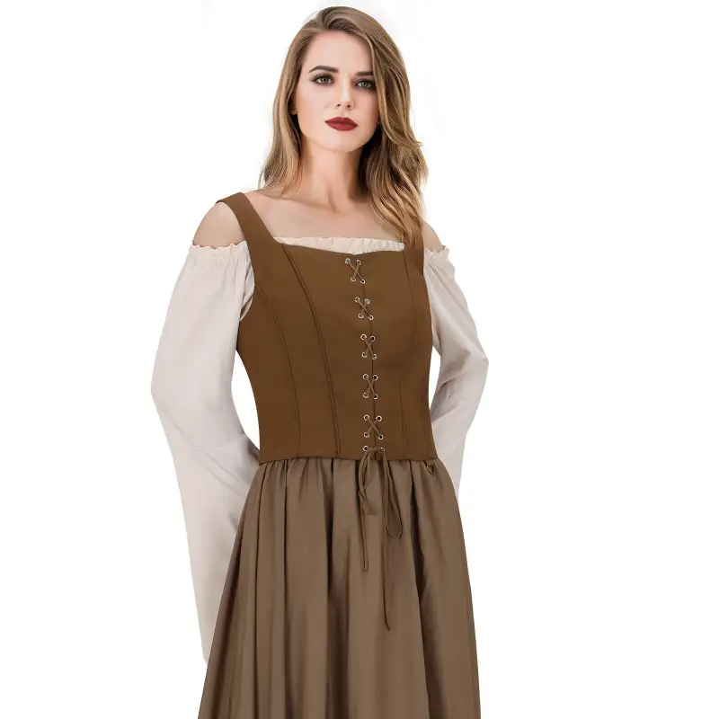 Pirate Bustier Women Sexy Renaissance Corset Y2k Push Up U Neck 5 Colors In Stock Takerlama