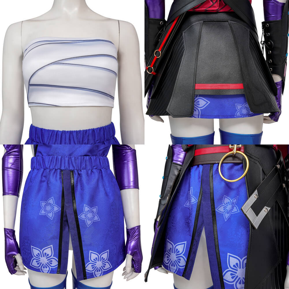 Game Marvel Rivals Psylocke Cosplay Costume Superhero Halloween Uniform - Takerlama