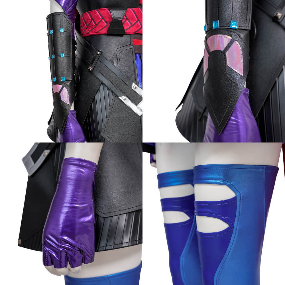 Game Marvel Rivals Psylocke Cosplay Costume Superhero Halloween Uniform - Takerlama