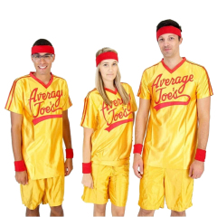 Takerlama Adult Average Joe's Yellow Jersey Dodgeball: A True Underdog Story Cosplay Costume Takerlama (Ready To Ship)