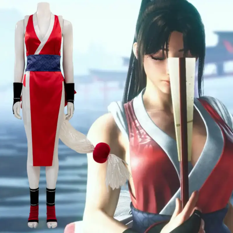 Game Street Fighter 6 Mai Shiranui Cosplay Costume Halloween Fancy Dress Headwear - Takerlama