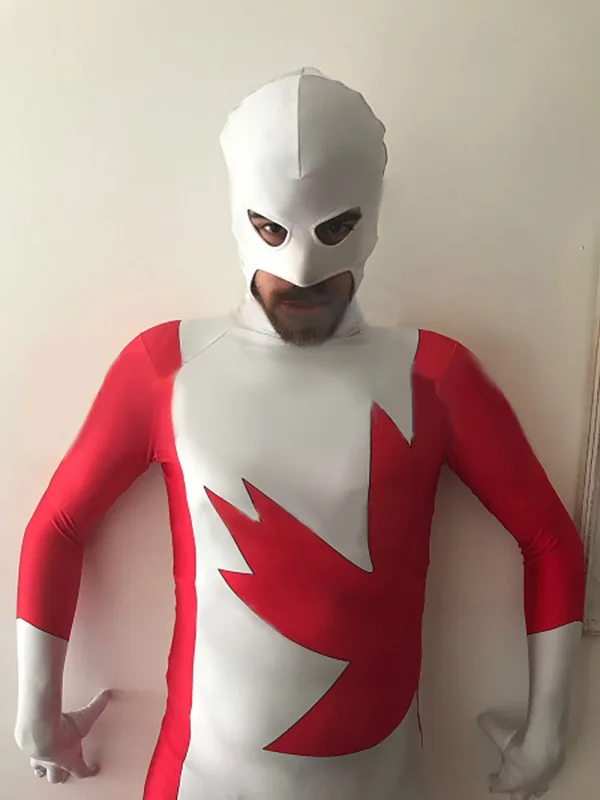 Alpha Flight Vindicator Superhero Halloween Costume Marvel Comics Jumpsuit Mask Takerlama