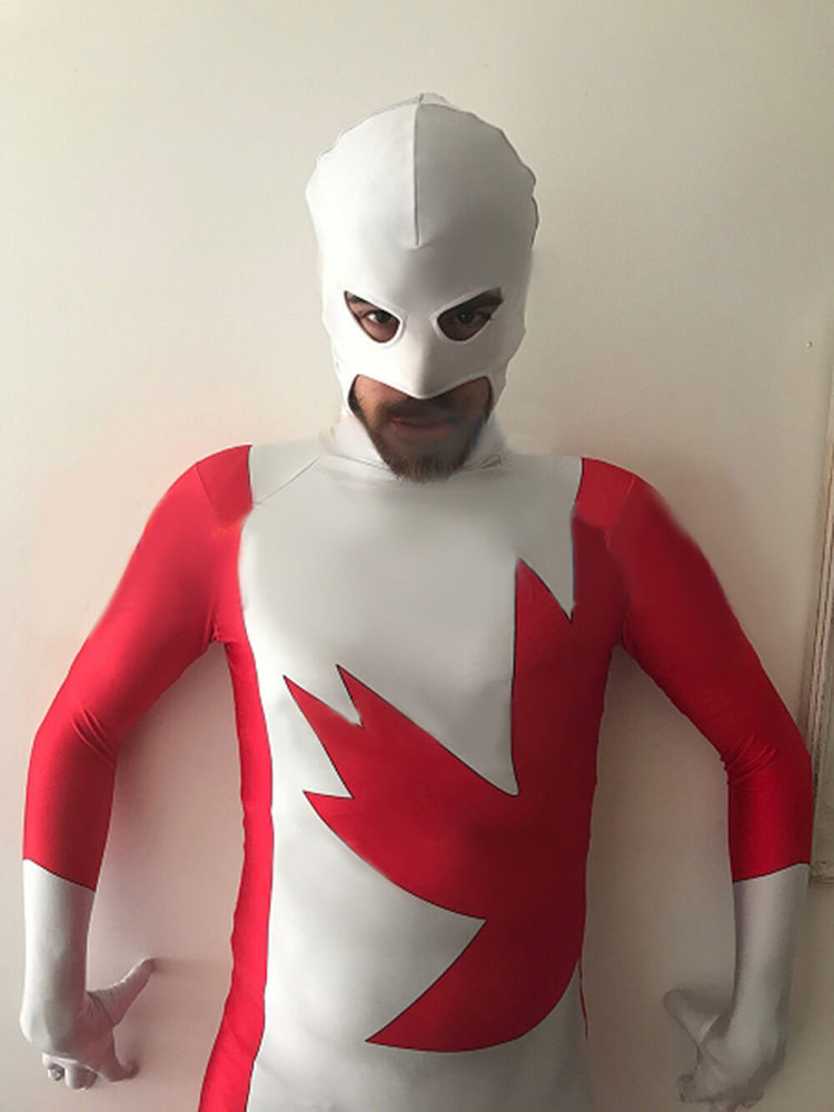 Alpha Flight Vindicator Superhero Halloween Costume Marvel Comics Jumpsuit Mask Takerlama