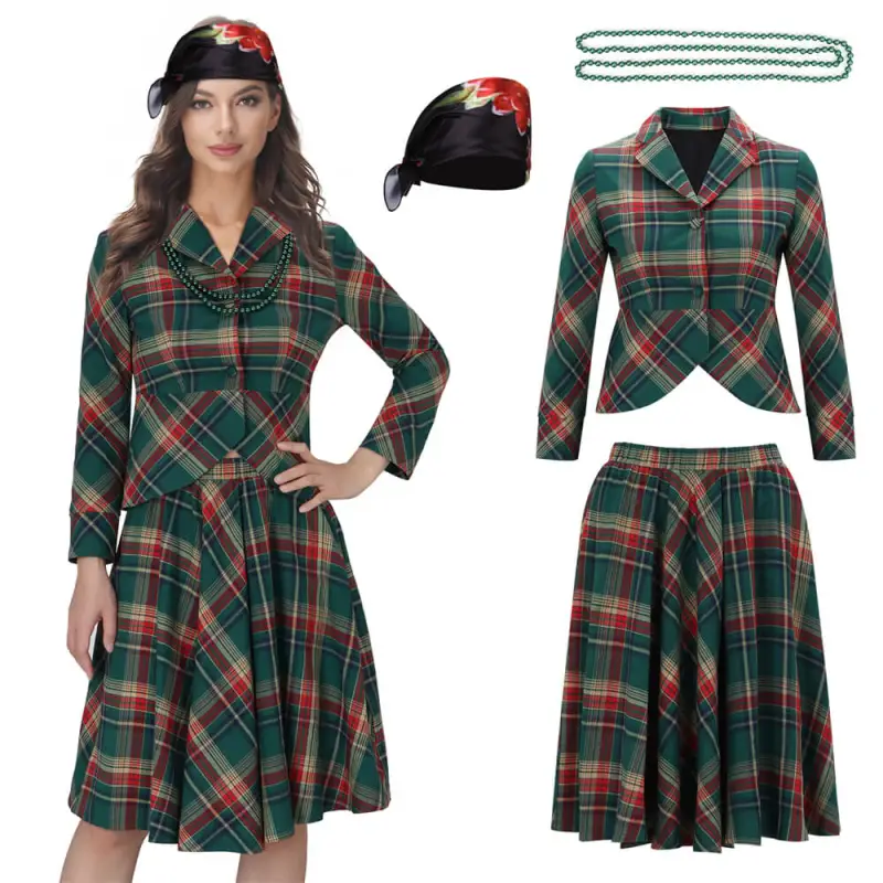 Christmas Vacation National Lampoon's Aunt Bethany Christmas Cosplay Costume Takerlama