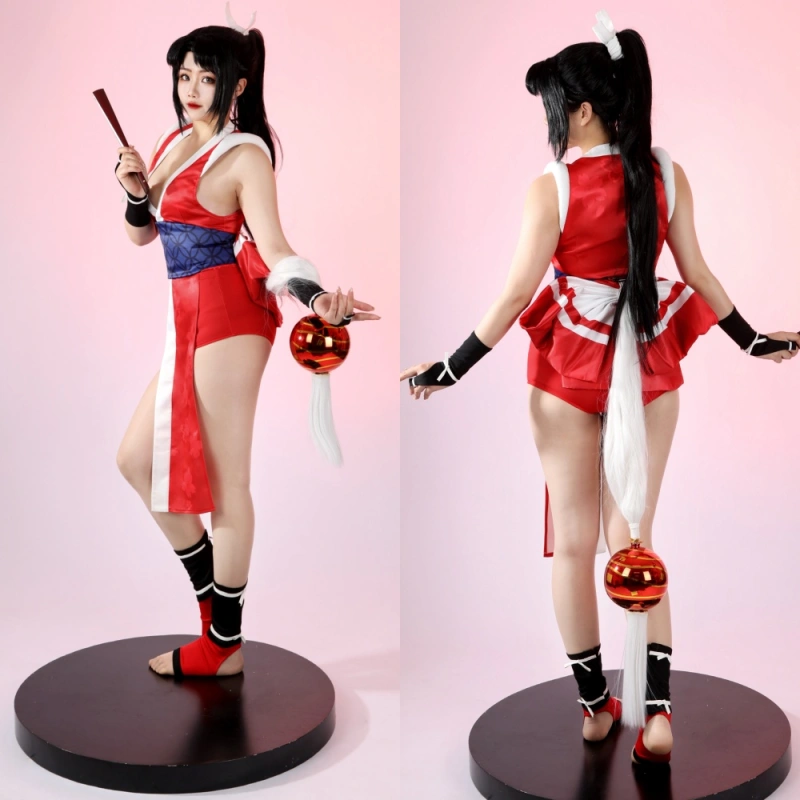 Game Street Fighter 6 Mai Shiranui Cosplay Costume Halloween Fancy Dress Headwear - Takerlama