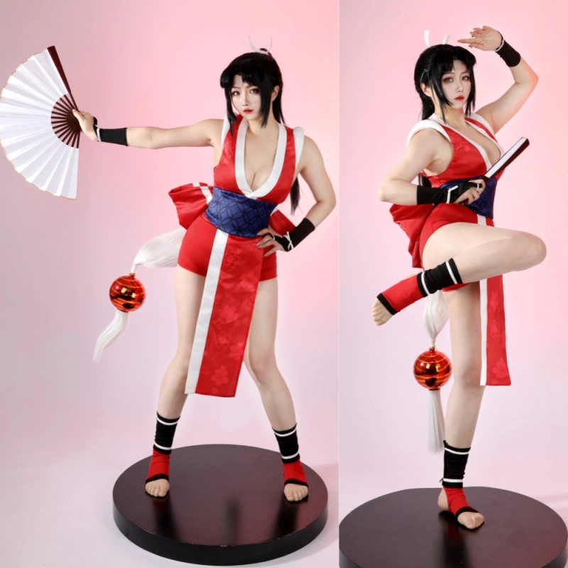 Game Street Fighter 6 Mai Shiranui Cosplay Costume Halloween Fancy Dress Headwear - Takerlama