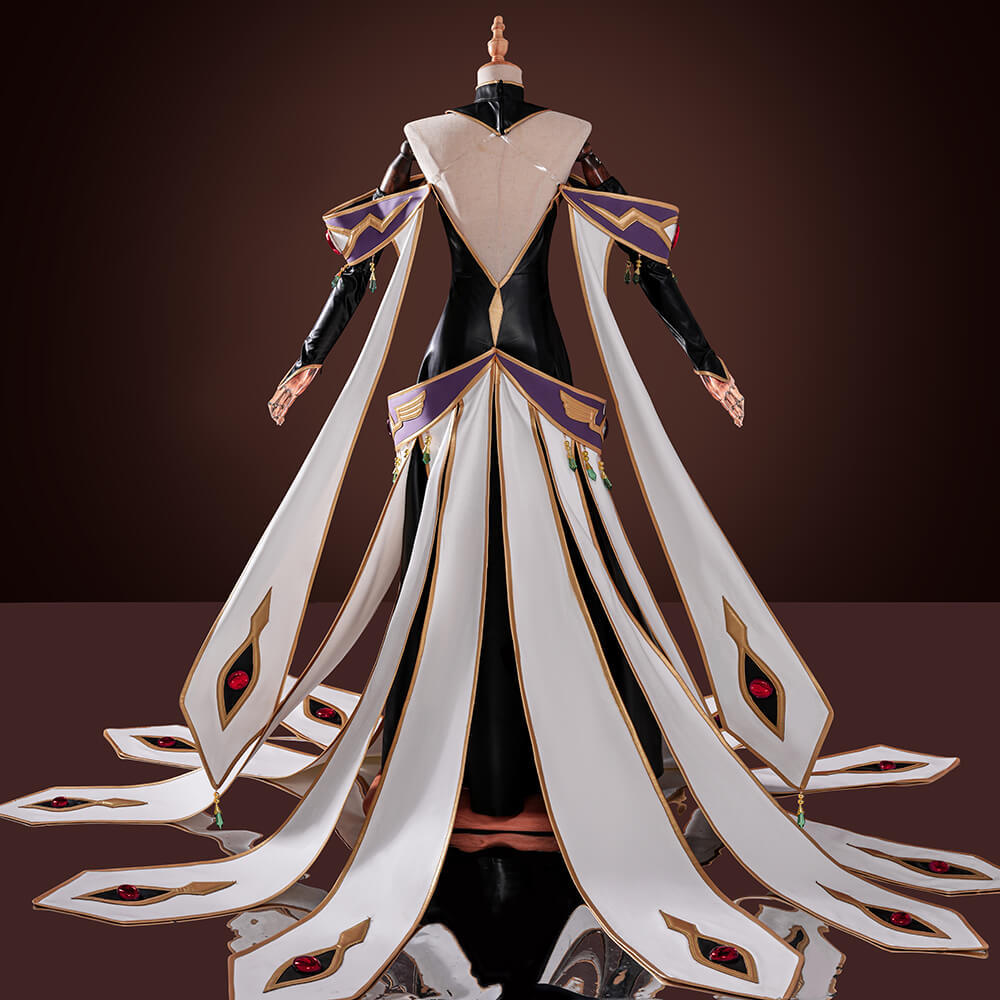 Code Geass C.C. Empress Fancy Dress Lelouch of the Rebellion Britannian Cosplay Costume Takerlama