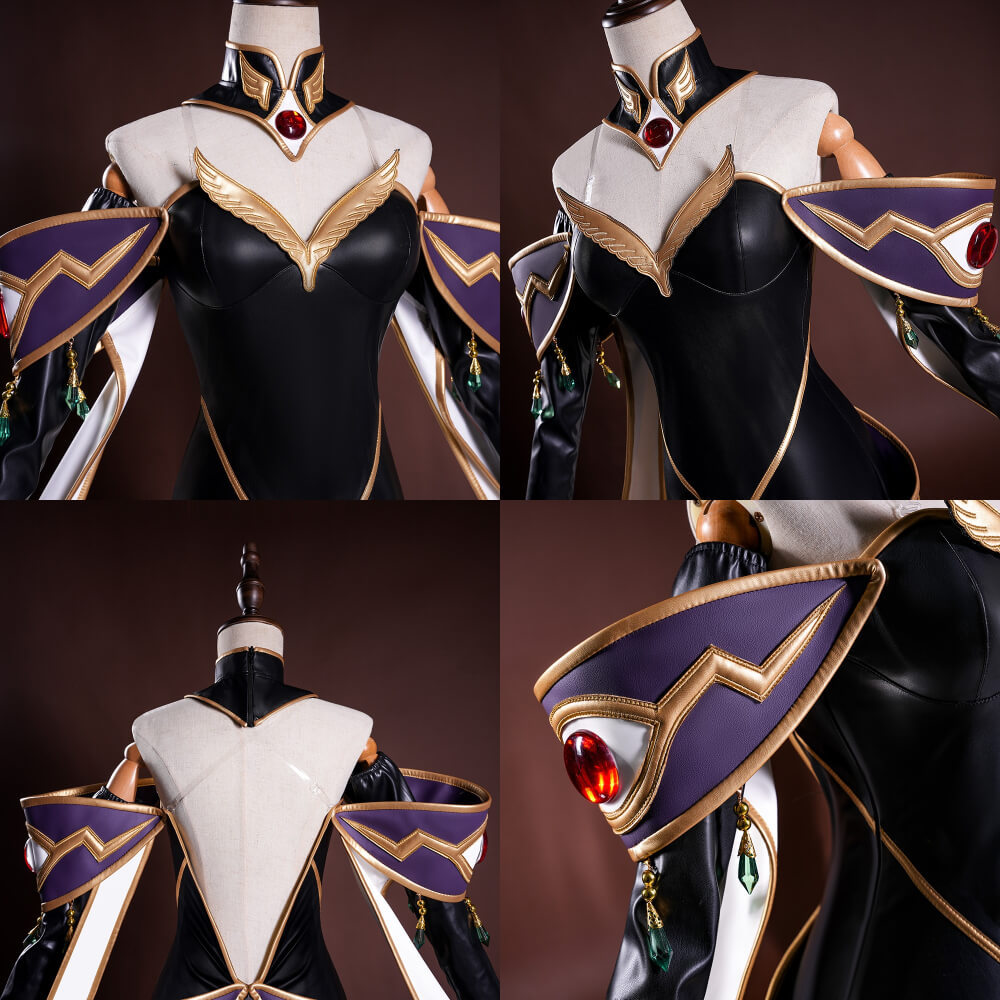 Code Geass C.C. Empress Fancy Dress Lelouch of the Rebellion Britannian Cosplay Costume Takerlama
