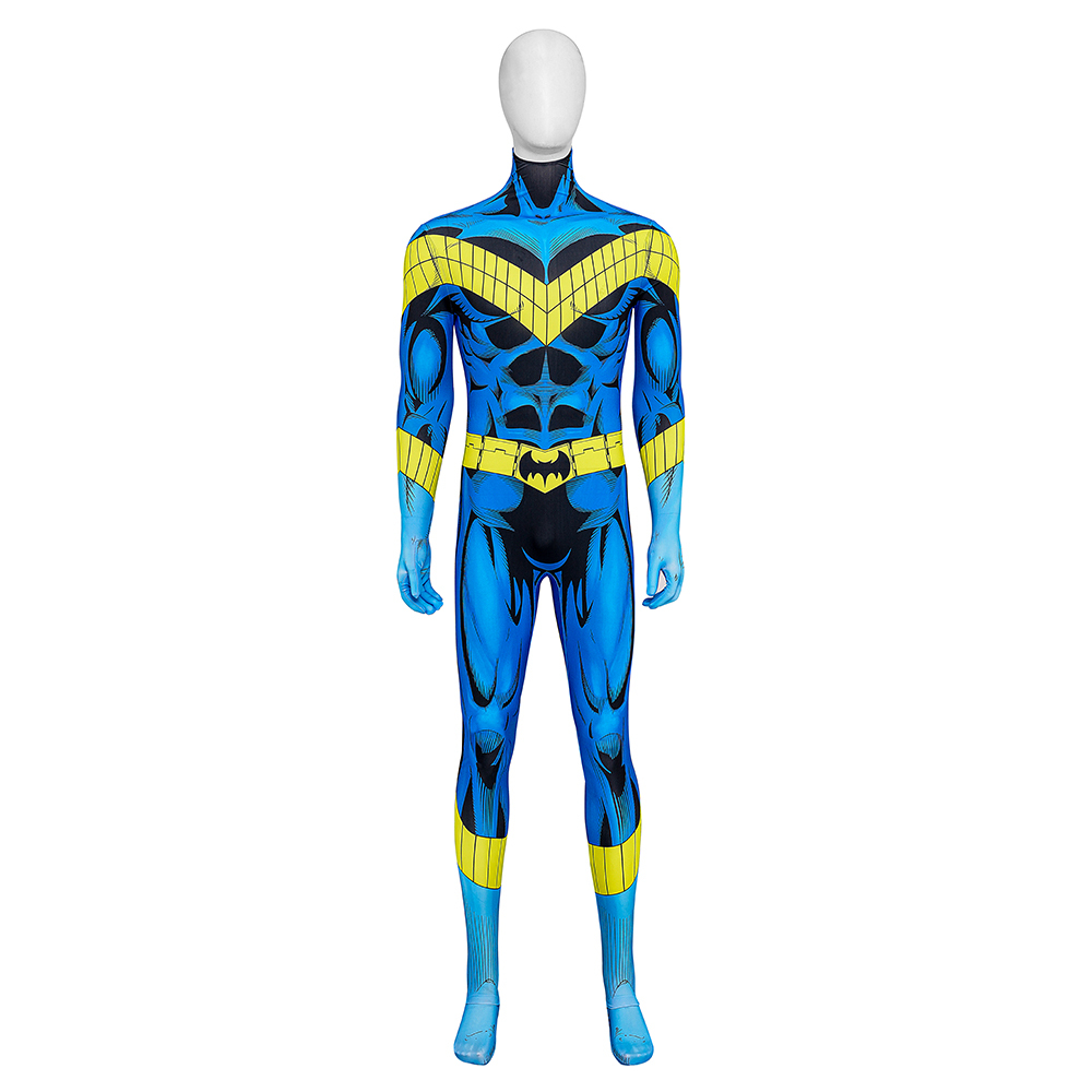 New Titans Nightwing Cosplay Costume Superhero DC Halloween Jumpsuit Blue Takerlama