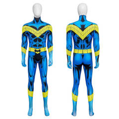 New Titans Nightwing Cosplay Costume Superhero DC Halloween Jumpsuit Blue Takerlama