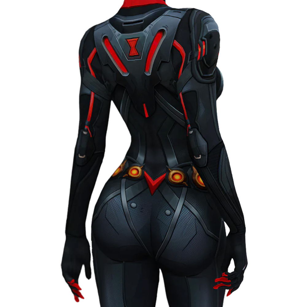 Marvel Rivals Black Widow Cosplay Costume Jumpsuit Takerlama