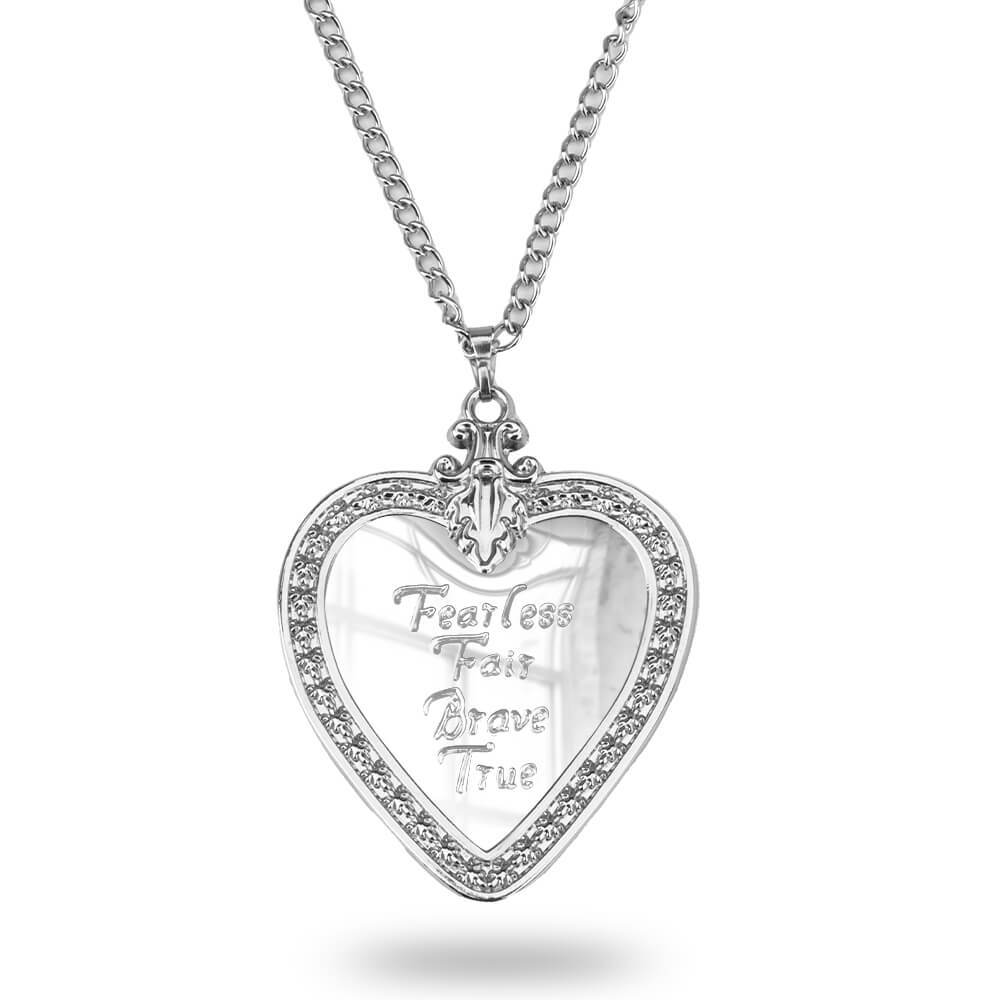 Snow White Heart Necklace Disney Movie Rachel Zegler Cosplay Jewelry Fearless Fair Brave True Takerlama