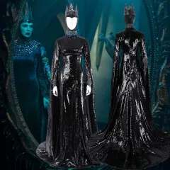 Evil Queen Gal Gadot Fancy Dress Snow White Movie Cosplay Costume Takerlama