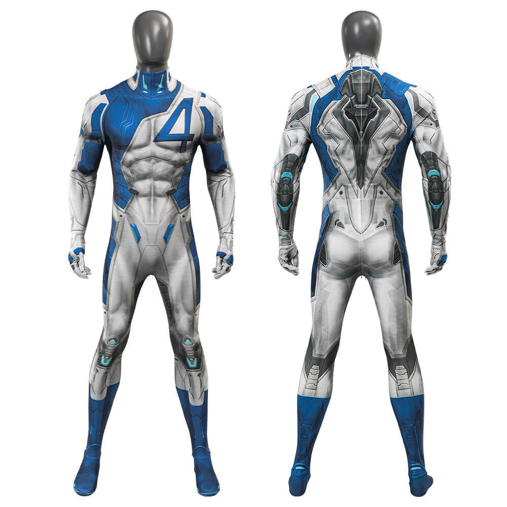 Marvel Rivals Mr. Fantastic Cosplay Costume Reed Richards Jumpsuit With Zipper Takerlama