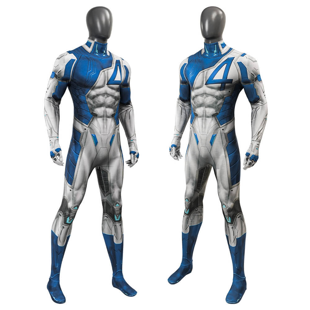 Marvel Rivals Mr. Fantastic Cosplay Costume Reed Richards Jumpsuit With Zipper Takerlama