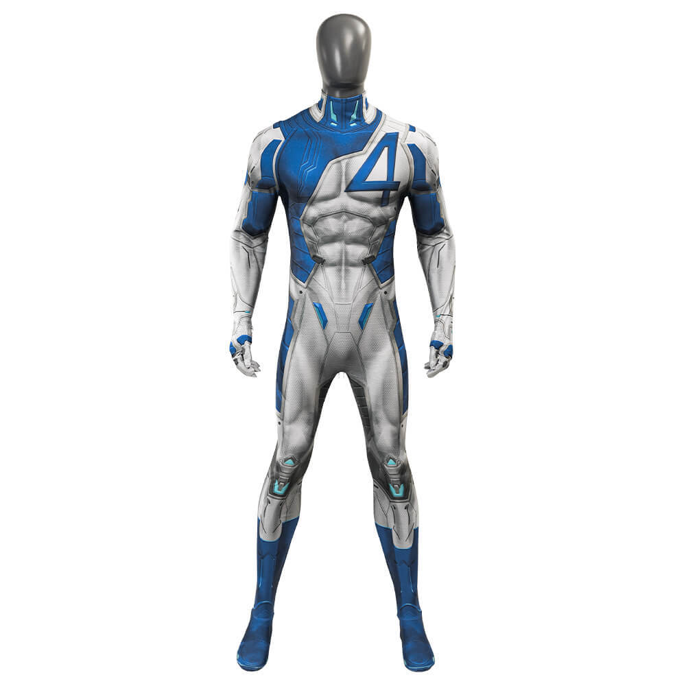 Marvel Rivals Mr. Fantastic Cosplay Costume Reed Richards Jumpsuit With Zipper Takerlama