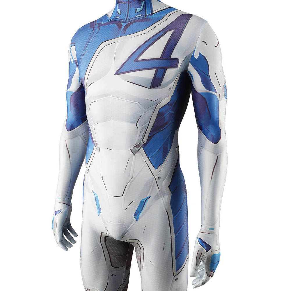 Marvel Rivals Mister Fantastic Cosplay Costume Superhero Big Brain Jumpsuit Takerlama