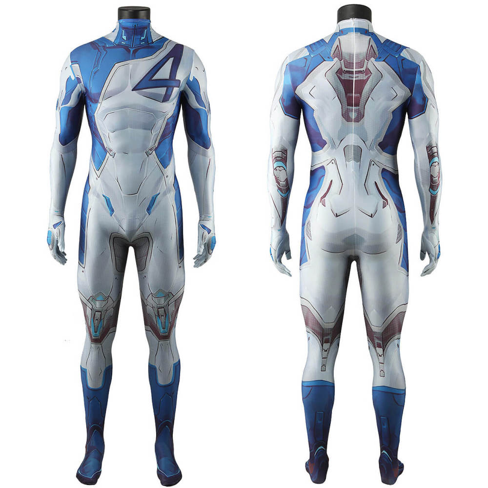 Marvel Rivals Mister Fantastic Cosplay Costume Superhero Big Brain Jumpsuit Takerlama