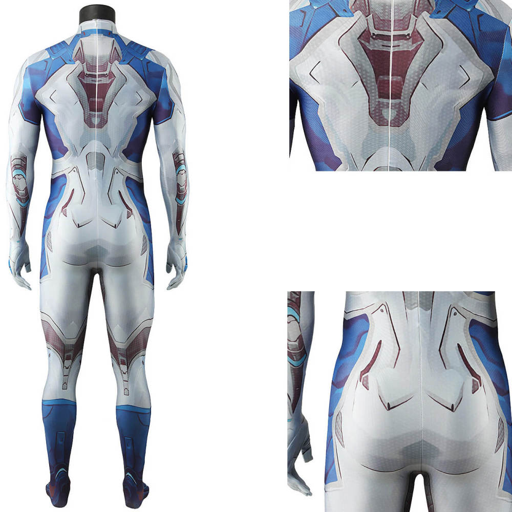 Marvel Rivals Mister Fantastic Cosplay Costume Superhero Big Brain Jumpsuit Takerlama