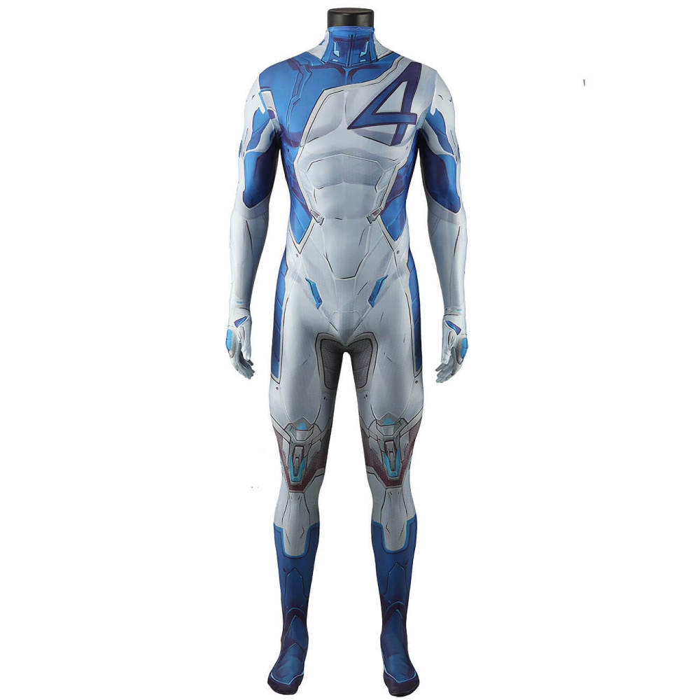 Marvel Rivals Mister Fantastic Cosplay Costume Superhero Big Brain Jumpsuit Takerlama