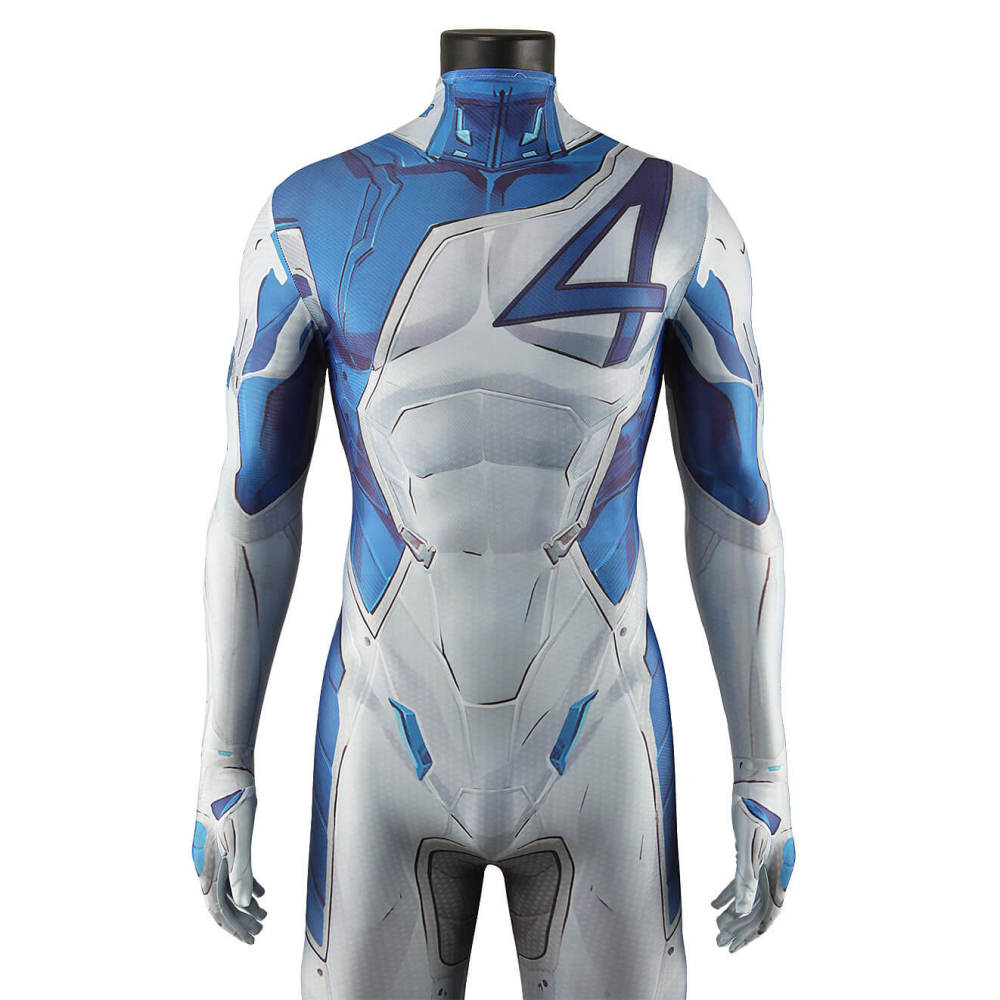 Marvel Rivals Mister Fantastic Cosplay Costume Superhero Big Brain Jumpsuit Takerlama