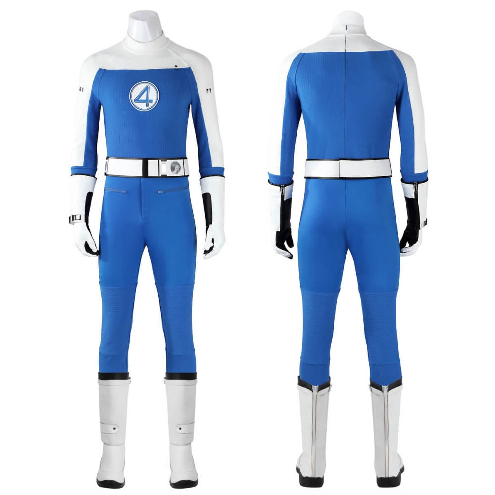 The Fantastic Four First Steps Human Torch Cosplay Costume Johnny Storm Jumpsuit Men Takerlama