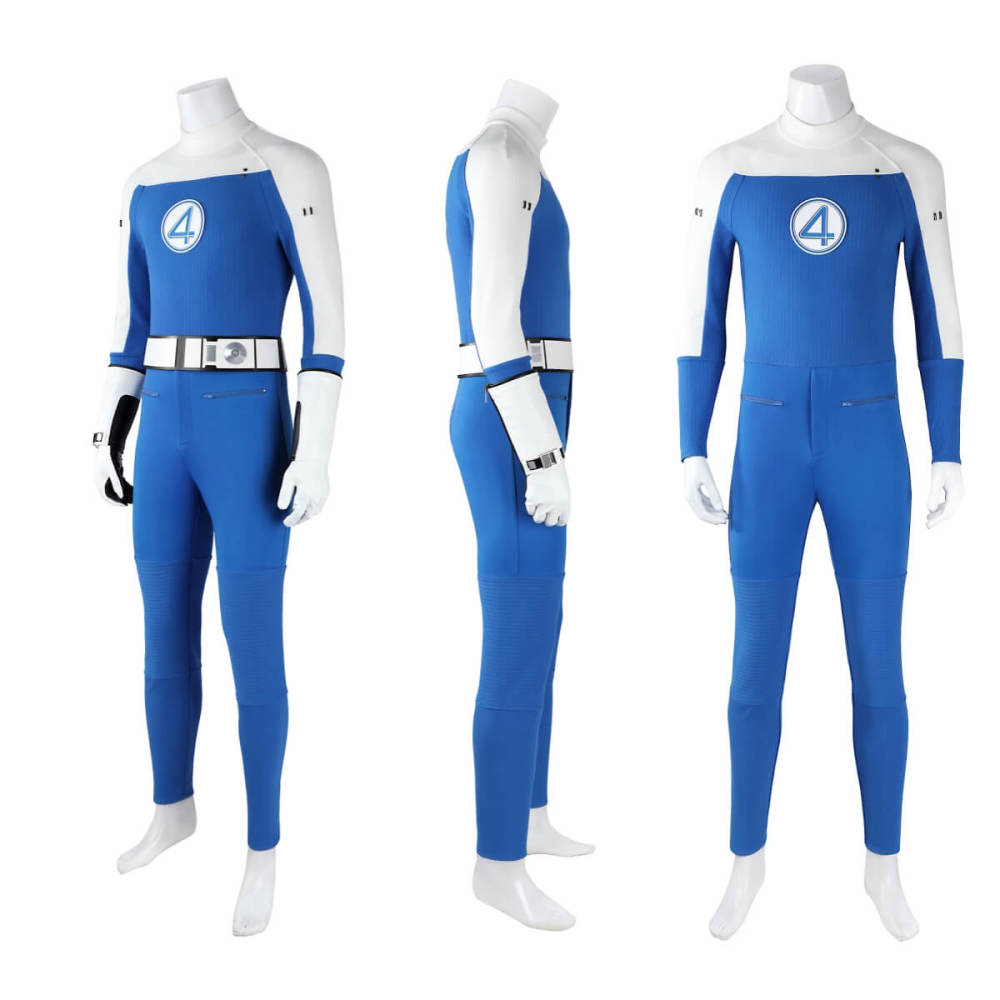 The Fantastic Four First Steps Human Torch Cosplay Costume Johnny Storm Jumpsuit Men Takerlama
