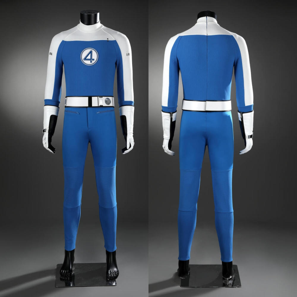 The Fantastic Four First Steps Human Torch Cosplay Costume Johnny Storm Jumpsuit Men Takerlama