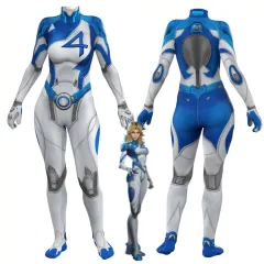 Marvel Rivals Invisible Woman Sue Storm Cosplay Costume Superheroe Bodysuit Takerlama
