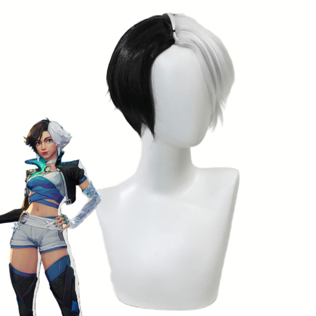 Rivals Luna Snow Cosplay Wig Black White Hair Women Takerlama