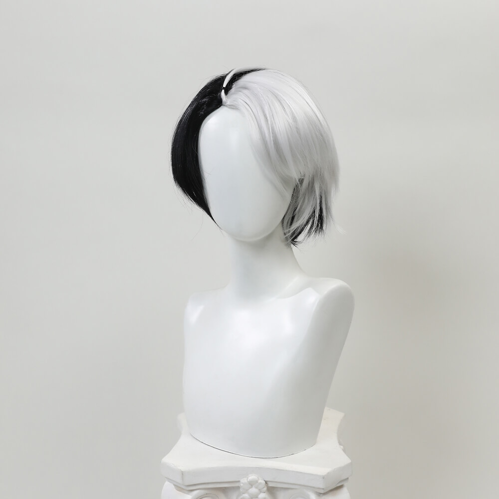 Rivals Luna Snow Cosplay Wig Black White Hair Women Takerlama