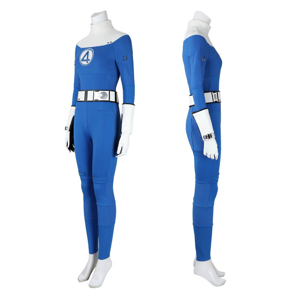 The Fantastic Four First Steps Invisible Woman Cosplay Costume Sue Storm Jumpsuit Women Takerlama