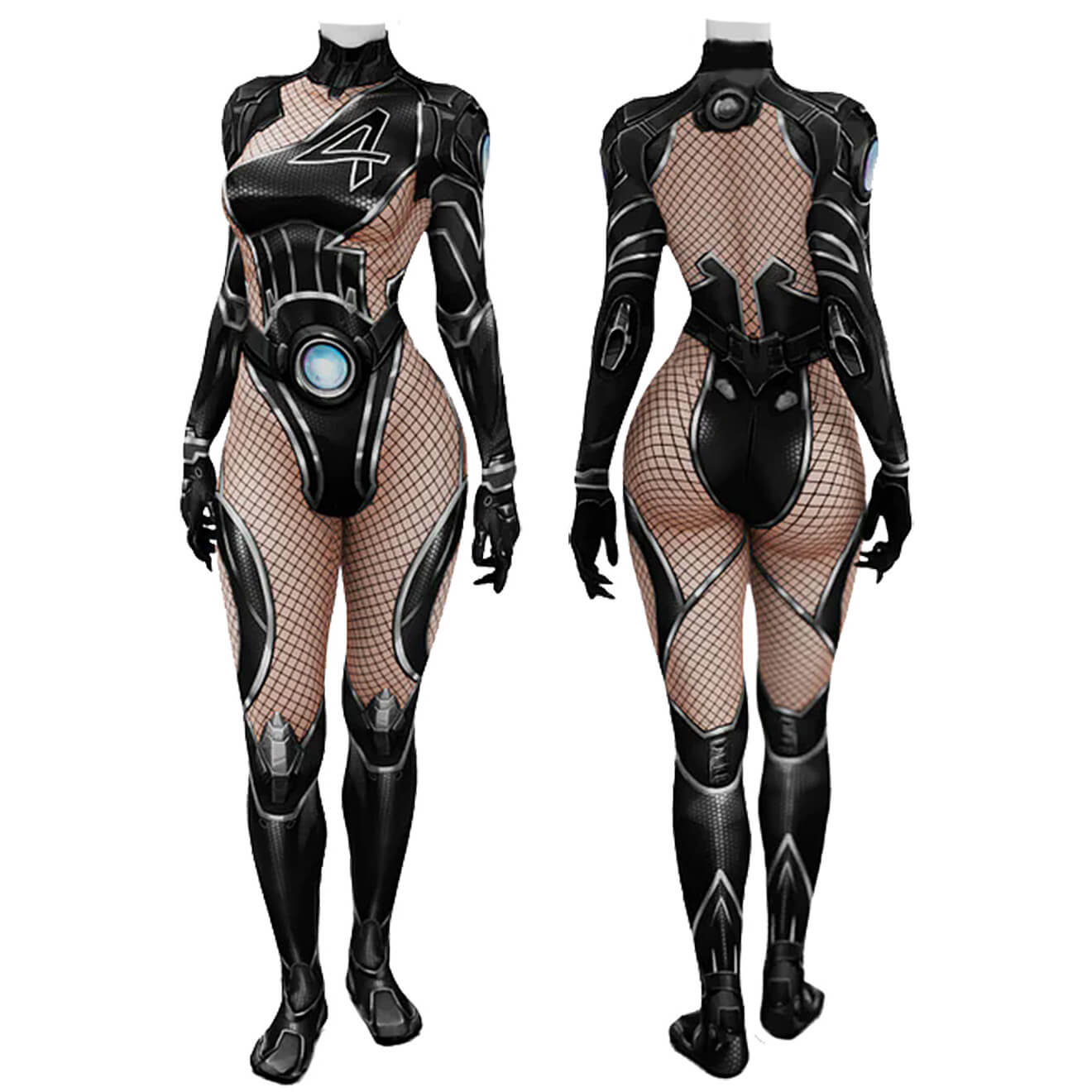 Marvel Rivals Invisible Woman Cosplay Costume Sue Storm Bodysuit Takerlama