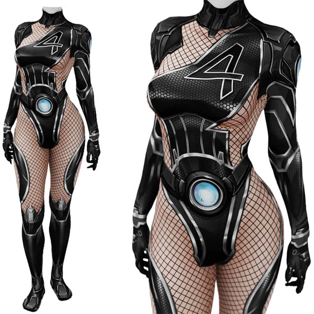 Marvel Rivals Invisible Woman Cosplay Costume Sue Storm Bodysuit Takerlama