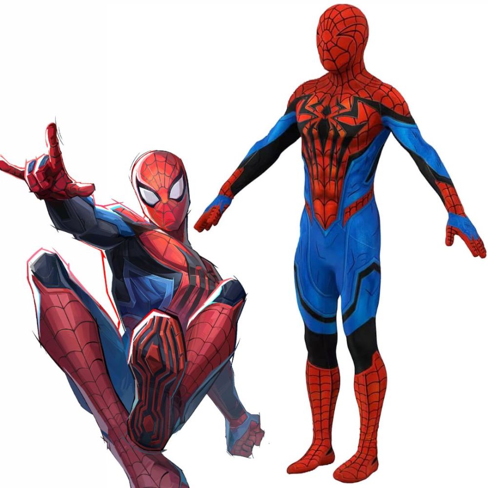 Game Rivals Spider-Man Default Suit Mask Superhero Cosplay Costume Takerlama