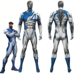 Marvel Rivals Mr. Fantastic Cosplay Costume Reed Richards Jumpsuit With Zipper Takerlama