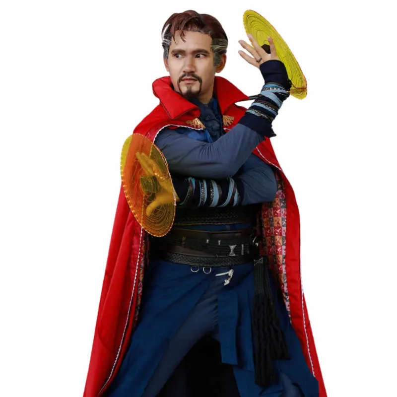 Doctor Strange Avengers Superhero Cosplay Costume Cape Boots Spider-Man No Way Home Takerlama