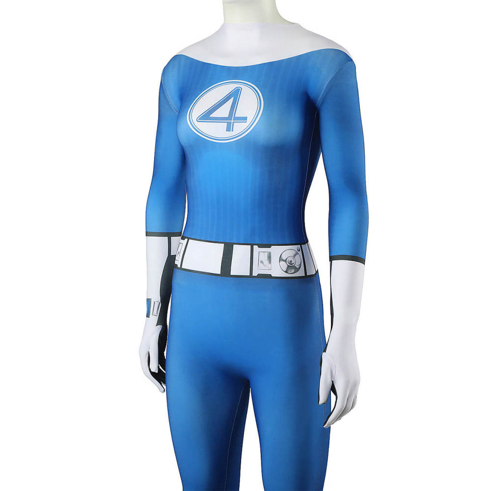 The Fantastic Four First Steps Invisible Woman Cosplay Costume Sue Storm Bodysuit Takerlama
