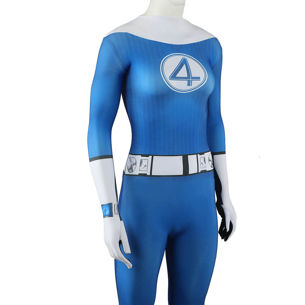 The Fantastic Four First Steps Invisible Woman Cosplay Costume Sue Storm Bodysuit Takerlama