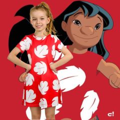 Lilo & Stitch Costume Lilo Pelekai Cosplay Dress Kids Adults Takerlama(Ready To Ship)