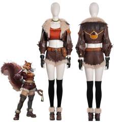 Rivals Squirrel Girl Cosplay Costume Doreen Green Marvel's Superhero Halloween Uniform - Takerlama