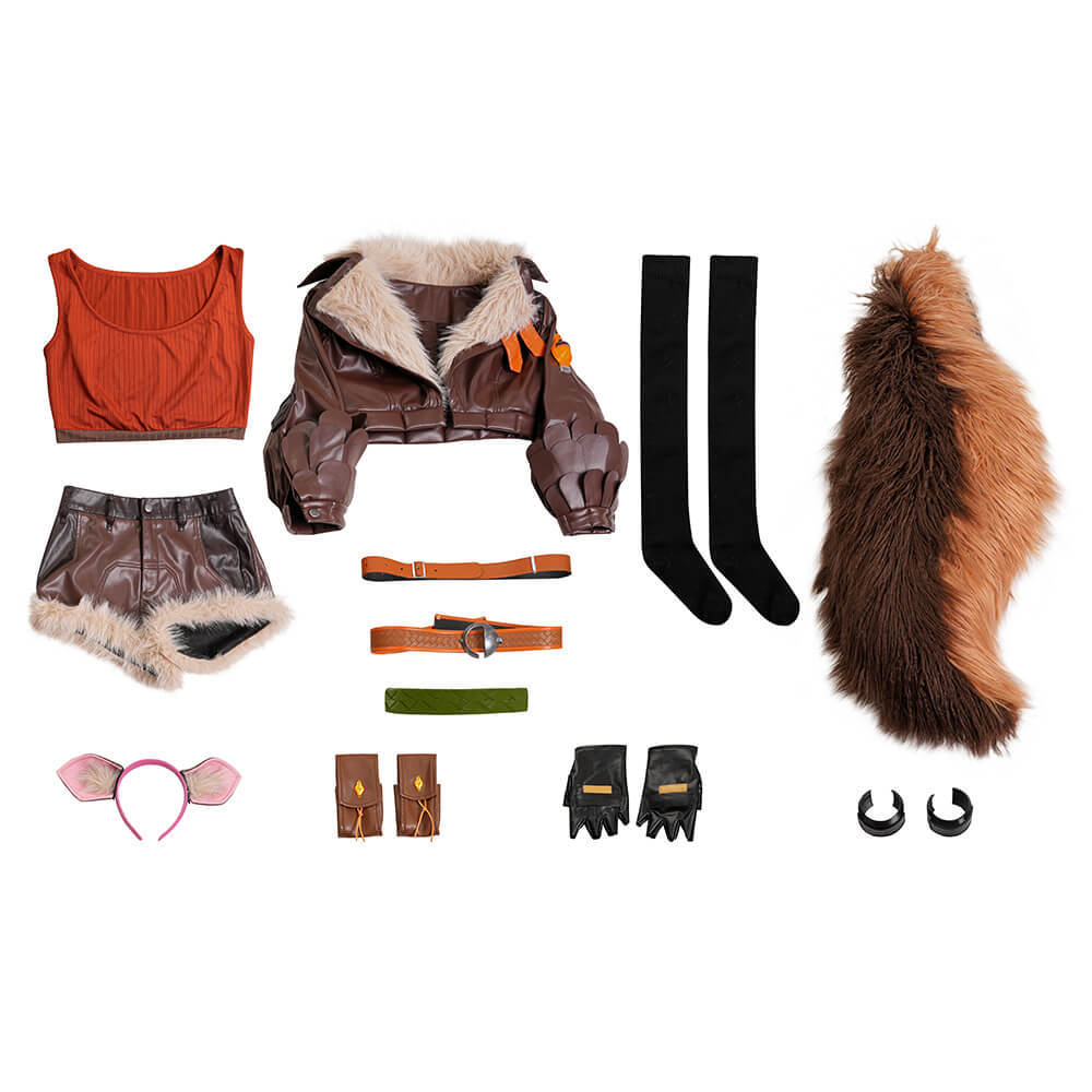 Rivals Squirrel Girl Cosplay Costume Doreen Green Marvel's Superhero Halloween Uniform - Takerlama