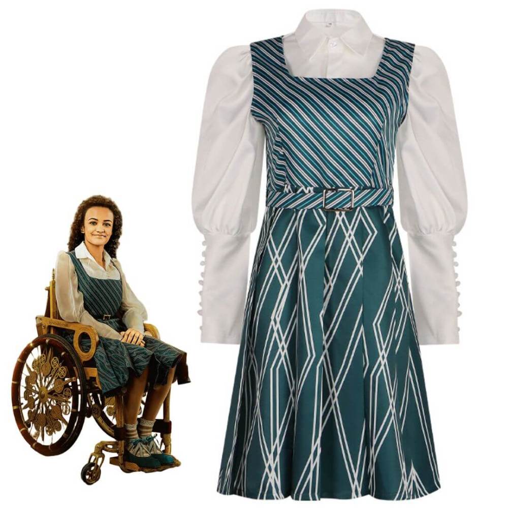 Shiz University Uniform Nessarose Cosplay Costumes Wicked 2024 Takerlama