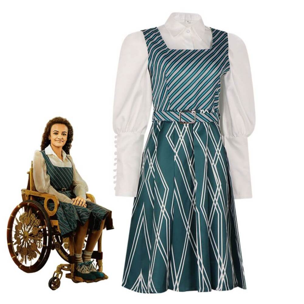 Shiz University Uniform Nessarose Cosplay Costumes Wicked 2024 Takerlama