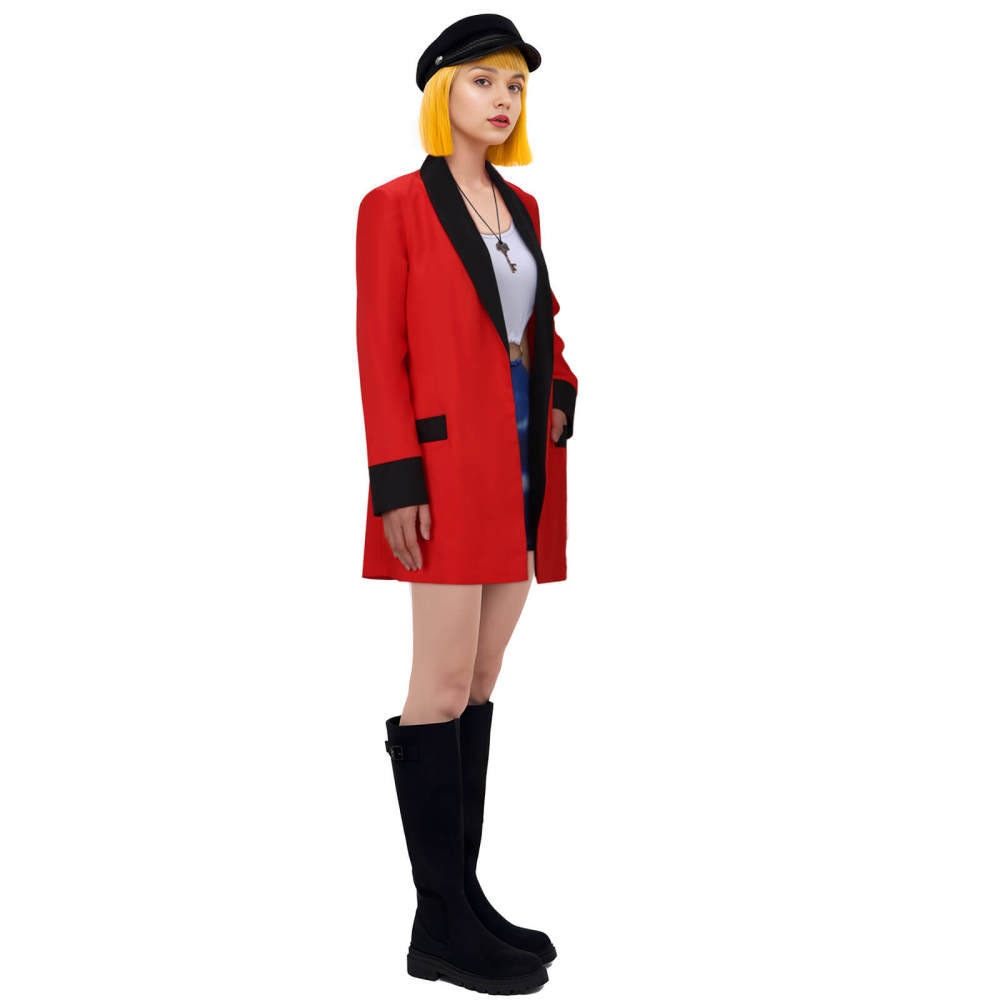 Movie Pretty Woman Vivian Ward Cosplay Costume Red Full Set -Takerlama